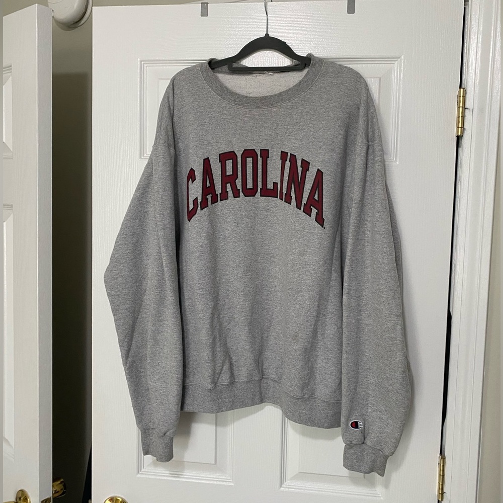 Champion Carolina Grey Crew Neck Sweatshirt (SIZE ??)
